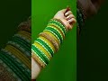 beautiful party wear bangles set design for newly bride 💚💛#fashion #fashion