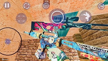 Strike Port Destruction | Ak-47 Anarchy & M4a1 Player 2 SPD | Offline Fps Android Gameplay