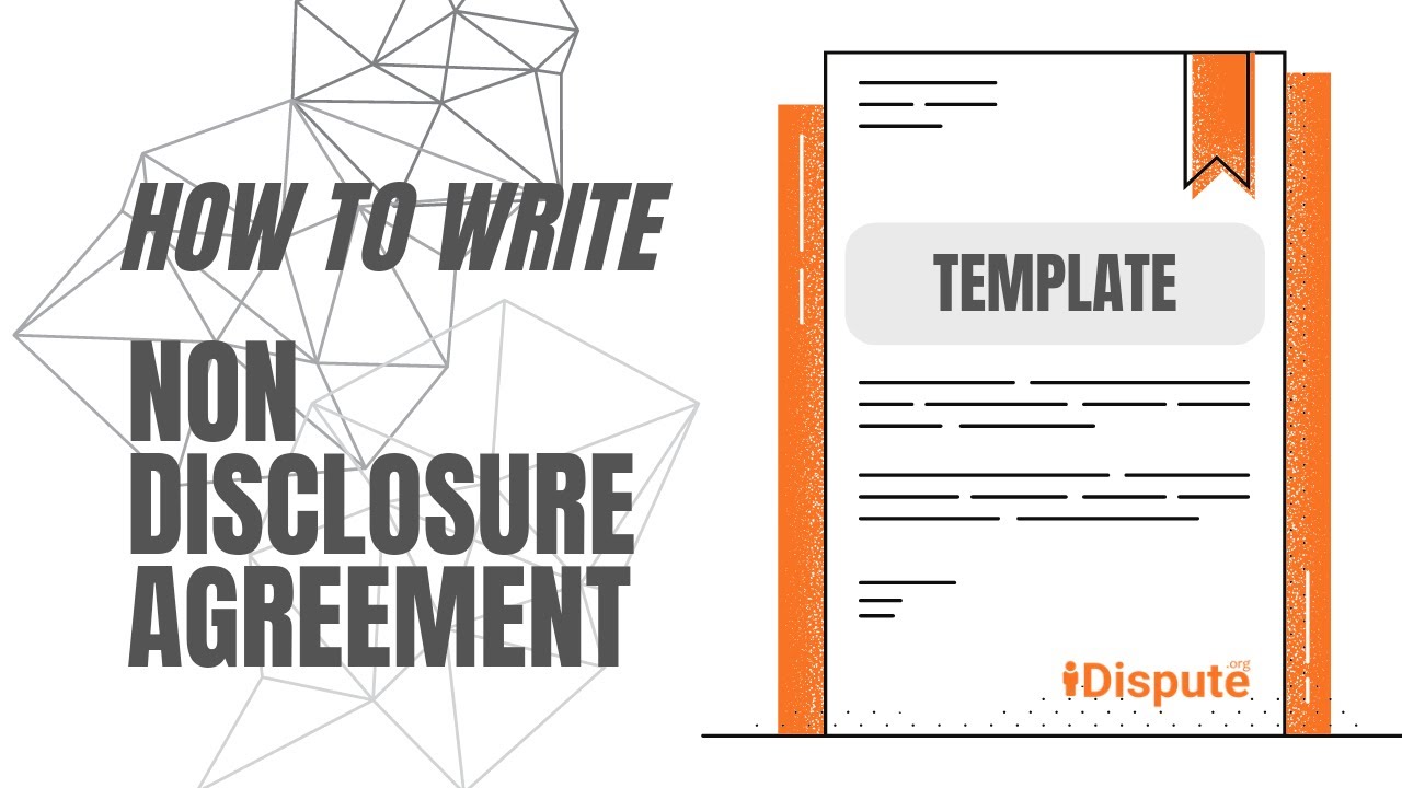 Non Disclosure Agreement: How to Write | 2022 - YouTube