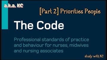 NMC CBT self-study / The CODE (part 2/5) / 🇬🇧UKRN /study with KC