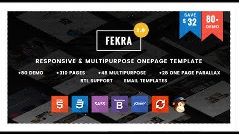 Fekra - Responsive One/Multi Page Joomla Template | Themeforest Templates