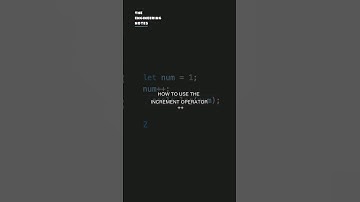 how to use the increment operator (++)