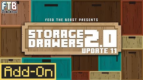STORAGE DRAWERS 2.0 - Official Java Port Huge UPGRADE for Minecraft Bedrock Survival