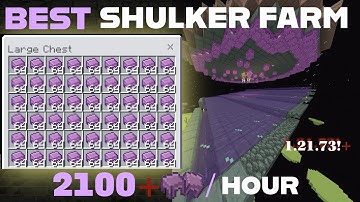 NEW! AUTOMATIC SHULKER FARM (ULTRA FAST) MINECRAFT BEDROCK 1.21+ (MCPE/XBOX/PC)  STEP/STEP TUTORIAL