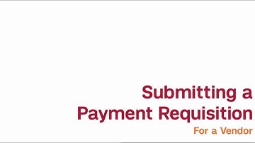 eForms: Payment Requisitions
