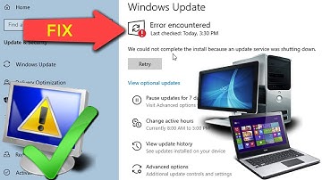 Error Ecountered While trying to Update Microsoft Windows 10 FIX 2020 Guide
