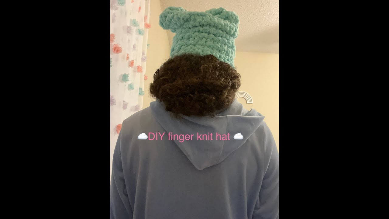 Cute loop yarn hat 🧶(quick and easy) YouTube