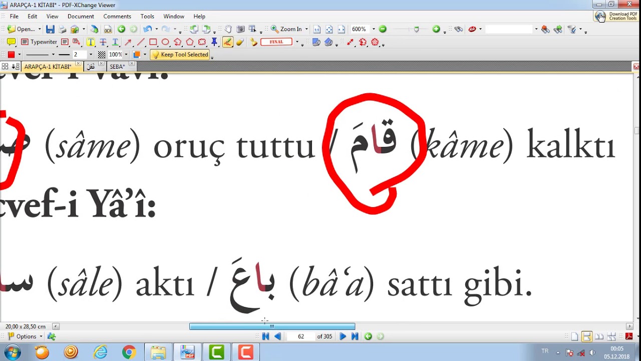 ARAPÇA-1 ( 2. ÜNİTE AKSAM-I SEB'A )