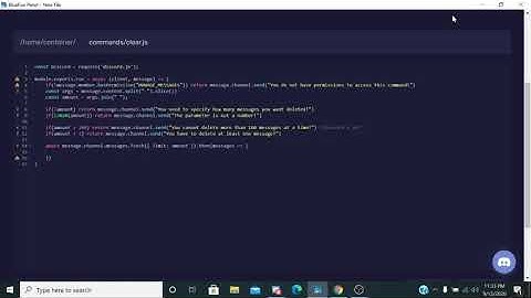 Clear Command discord js v12 Tutorial (part 5)