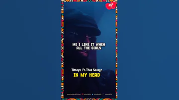 Timaya Ft. Tiwa Savage “In My Head” Lyrics 🔥 #Timaya #TiwaSavage #Lyricshub24 #Afrobeats