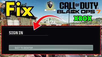 Call of Duty Black Ops 7 aanmelden afsluiten naar desktopfout oplossen Xbox