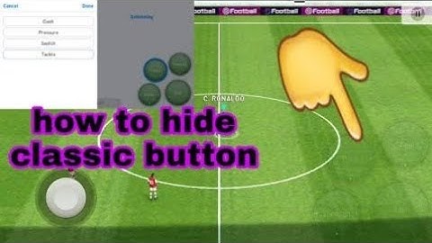 How to hide directional stick and classic control in pes 2020 mobile/#2