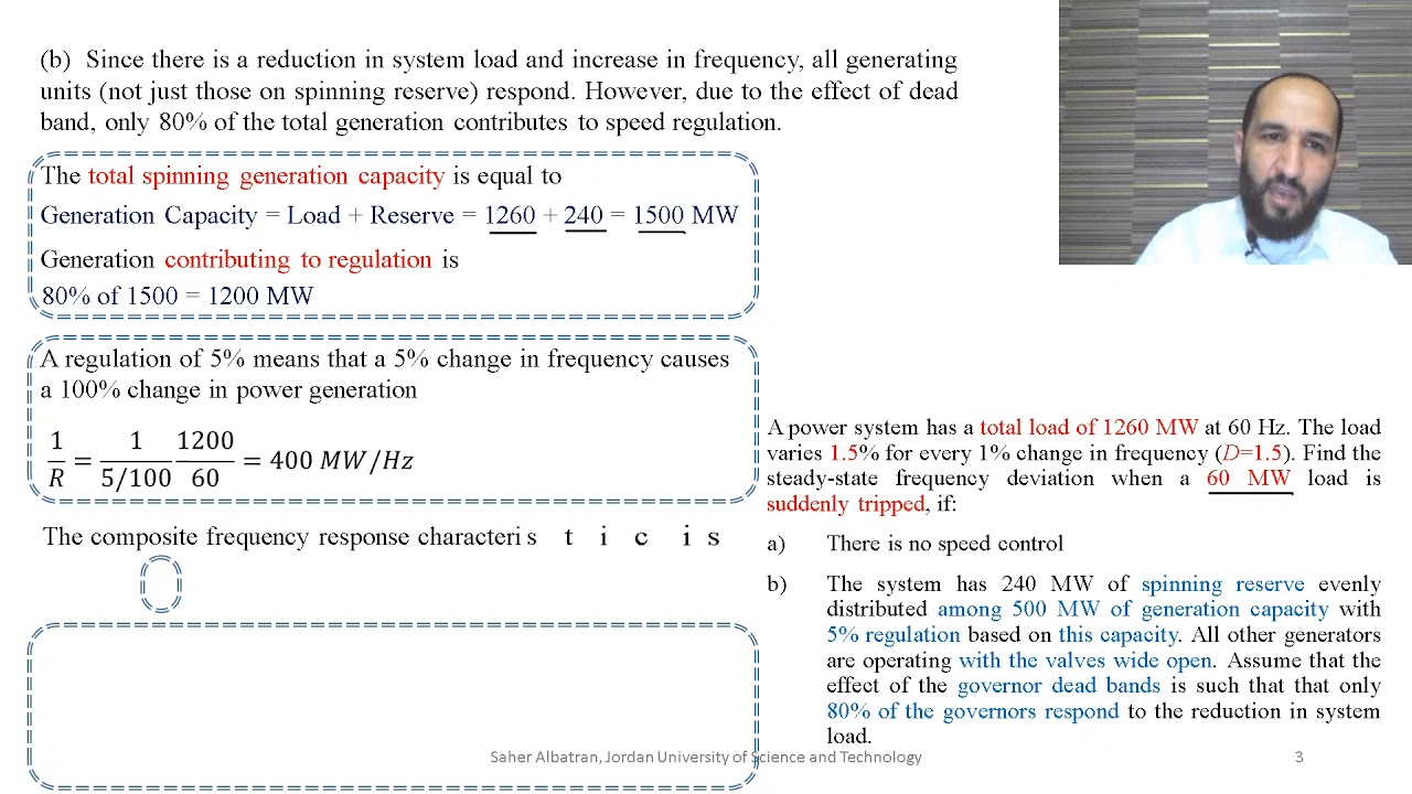 38. Active Power Control (8) Example 11.2 part b - YouTube
