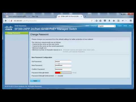 Cisco sf300 sg300  ip and user password change: Cisco-1