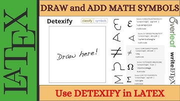Finding and Inserting Math Symbols and Formulas in Latex | Detexify