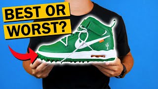 OFF WHITE Nike Air Force 1 Mid "Pine Green" FIRST LOOK Review