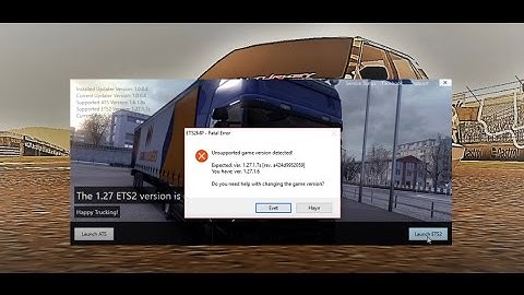 ETS2 MP | FATAL ERROR | GAME VERSİON  DETECTED | HATA ÇÖZÜM
