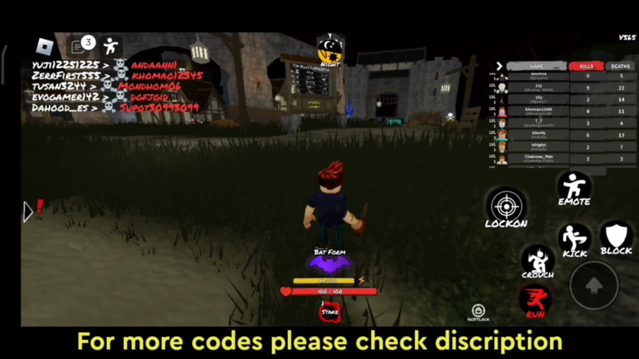 All *New* Vampire Fighters Codes | Latest & Working Codes For Vampire  Fighters - Youtube