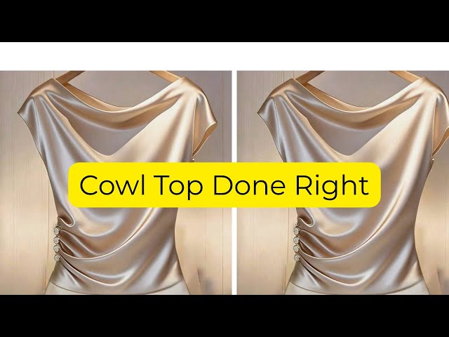 How To Make A Draped Neckline