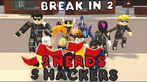 5 NERDS and 5 HACKERS in One Break In 2 Server... What Will Happen?! (ROBUX GIVEAWAY READ DESC)