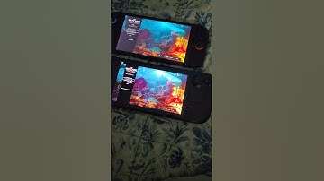 Witcher 3 side by side Switch 2 and Steam deck oled