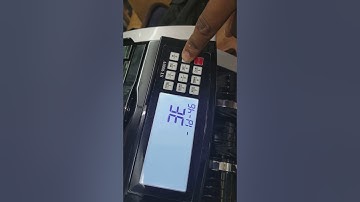 How to solve problems of St 9000v counting machine by Semsons Tech when 200 is shown as 500