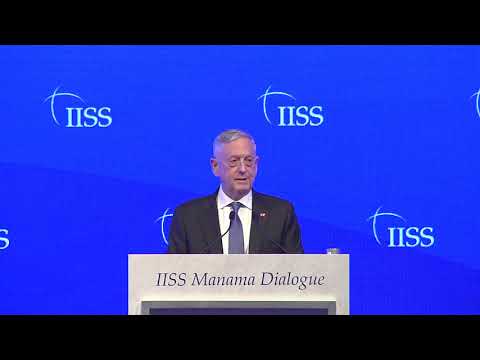 James Mattis at the IISS Manama Dialogue 2018