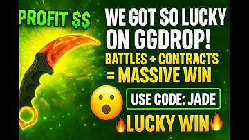 "We Got SO LUCKY on GGDrop! Battles + Contracts = MASSIVE WIN" USE MY CODE:JADE