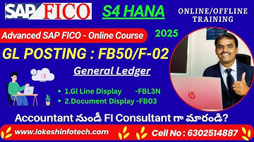 GL Posting Process in SAP FICO S/4HANA