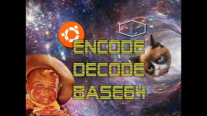 ubuntu encode and decode to base64 from terminal