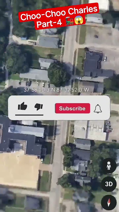 Choo-Choo Charles Part-4 On Google Earth 🚂😱 #shorts #youtubeshorts #viralshort #choochoocharles