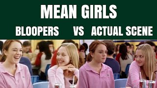 mean girls | bloopers vs. actual scene
