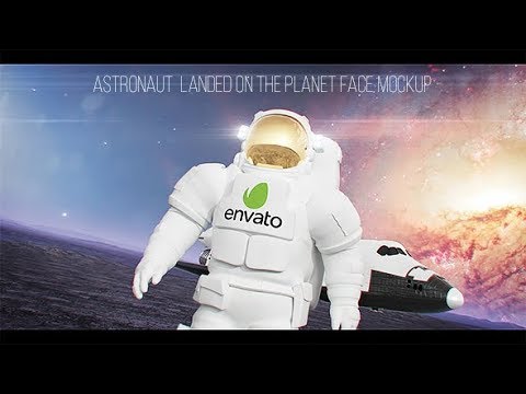 astronaut landed on the planet after effects template project