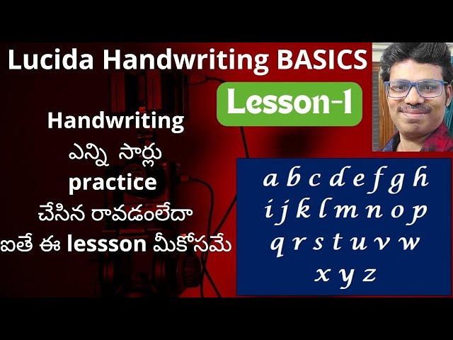 LUCIDA Handwriting BASICS (for beginners) class=