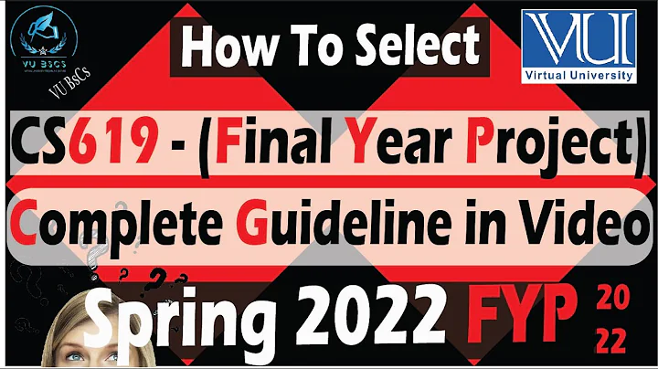 How to select CS619 Final Year Project Selection Complete Guideline Spring 2022 FYP || By Vu BsCs ||
