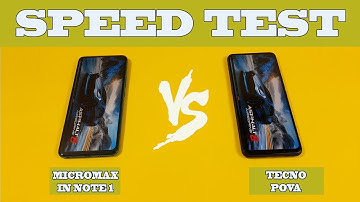 Tecno Pova vs Micromax in note 1  speed test