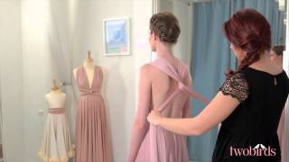 Bucklewaist - Twobirds - How to Tie Convertible Bridesmaids Dresses