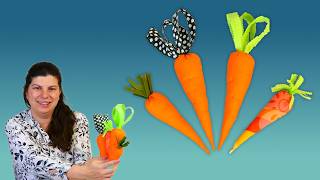 DIY Fabric Carrot (Large or Small) // Easy sewing pattern