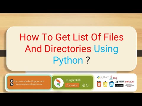 How To Get List Of Files And Directories Using Python ? #python | Kayyum698 | @kayyum698