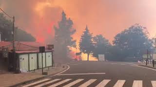 Incendio cruce tejeda y parador tejeda gran canaria 20 septiembre 2017