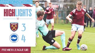 West Ham 3-4 Brighton 7 Goal Thriller Ends In Defeat U18 Premier League Highlights