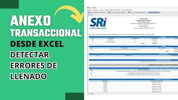 ATex | Detectar errores en el anexo transaccional desde la plantilla Excel #ats