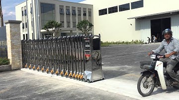 Cổng xếp inox 304, cổng tự động, cổng xếp inox, cổng đện - Mr Tuyến - 0917 83 80 80
