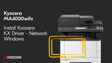 Kyocera MA4000wifx Download/Install Kyocera KX Driver Via Network IP