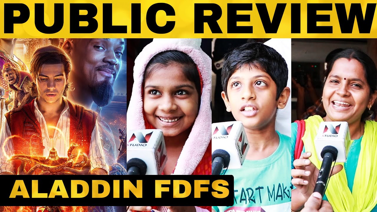 Aladdin FDFS Public Review | Will Smith | Mena Massoud | Naomi Scott | Guy Ritchie