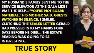 Celebrity "Ride With the Staff," She Said at the Gala—Then I Opened the Letter Gerald Left Me Net Worth