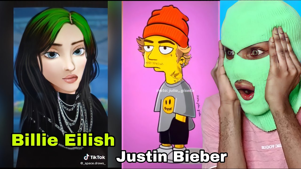 Celebrity As Cartoon Character Tiktok Ironic Art V3 React Disney Glowups