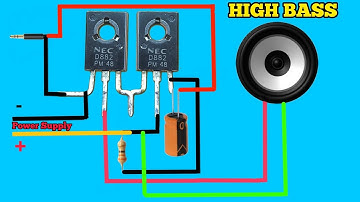 How To Make Amplifier With D882 Transistor | Bass Amplifier | Powerful Amplifier