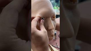 Making my silicone severed head 💀(part1) #art #painting #sculpture #sfx #makeup #fake #movie #short