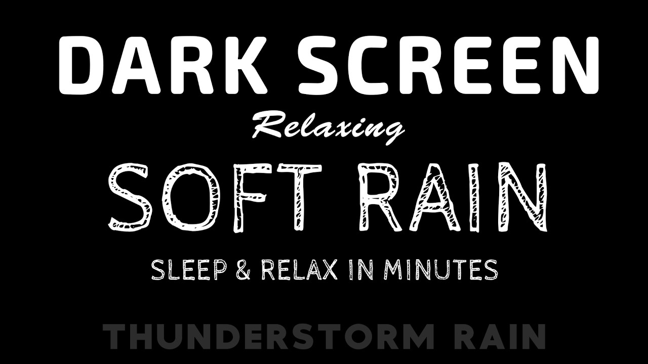 SLEEP INSTANTLY with SOFT RAIN Sounds (No Thunder) for Instant Anxiety Relief & Stress Reduction.
